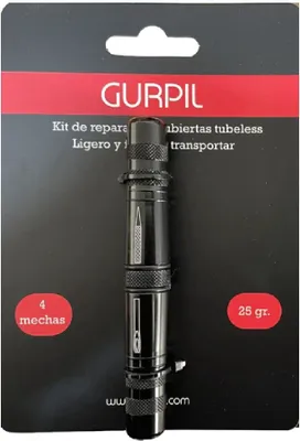 Produktbild von Gurpil Tubeless Reifenstopfen Schwarz  Schwarz One Size