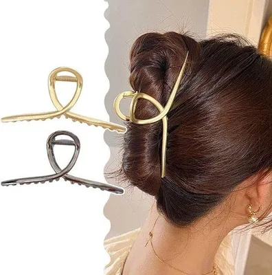 Productafbeelding van Zilveren en gouden haarspelden met borstels - Sterke grip - Haarspelden - Stylingaccessoires voor dames en meisjes - Geschikt voor dun en dik haar - 2 stuks