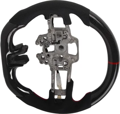 Image de Volant chauffant en fibre de carbone, adapté à la Mustang EcoBoost GT Shelby GT350 /GT350R 2018-2020