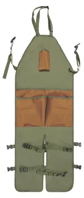 Produktbild von Garten-Schürze Mit Schnellverschluss-Tasche, Wasserdichter PVC-Futter, Für Gartenarbeit Und Ernte