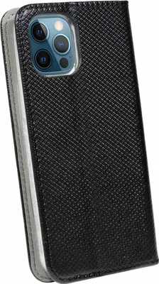 Produktbild von Buch Tasche Smart für iPhone 12 Pro Max Handy Hülle Brieftasche Schutzhülle mit Standfunktion, Kartenfach Schwarz