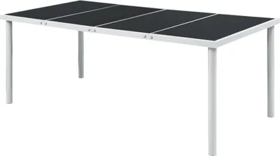 Produktbild von vidaXL Garten-Esstisch 190 x 90 x 74 cm Schwarz