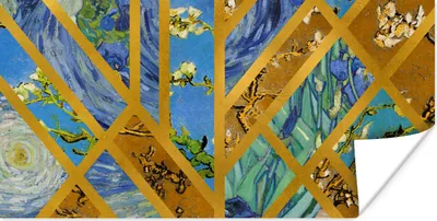 Produktbild von MuchoWow® Poster Kunst - Van Gogh - Luxus 40x20 cm - Poster für die Wand - Poster Schlafzimmer
