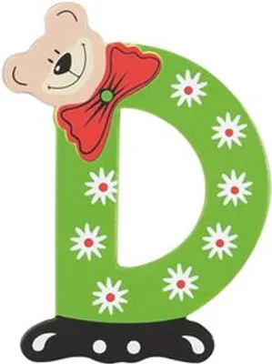 Produktbild von Playshoes Holzbuchstabe D, Hellgrün, ca. 9,5 cm, Unisex-Design, für Innenbereich