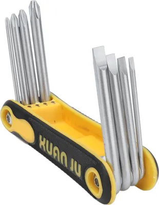 Image de Tournevis pliant 8 en 1 à fente croisée Kit d'outils portatifs pour l'entretien