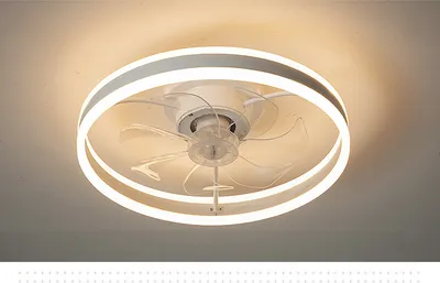 Produktbild von Eurotondisplay Deckenventilator mit LED Beleuchtung D3305 Deckenlampe Ø 50cm 96W Fernbedienung Lichtfarbe/Helligkeit einstellbar dimmbar LED Deckenleuchte fan light ceiling (D3305)
