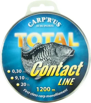 Zdjęcie produktu dla Żyłka Carp'r'us Total Contact Line Yellow 1200M 0,30Mm 9,1Kg/20Lb