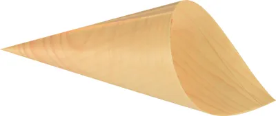 Obrázek produktu pro Papstar Fingerfood Spitztüten Holz D 125mm H 240mm 50 Stück 85678