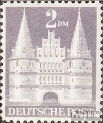 Produktbild von Briefmarken Bizone (Alliierte Besetzung) 1948 Mi 98Y I B mit Falz Bauten