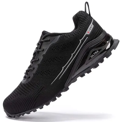 Zdjęcie produktu dla Elzusha - Lekkie, oddychające buty do biegania po szlakach dla mężczyzn, kolor czarny