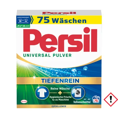 Produktbild von Persil Universal Pulver Vollwaschmittel Tiefen Rein 75WL 4500g