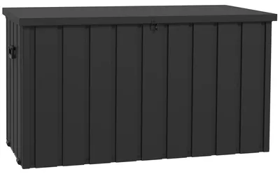Produktbild von Outsunny Gartenbox Auflagenbox 450L Aufbewahrungsbox Truhe mit Rollen für Garten