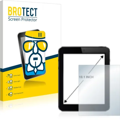 Produktbild von BROTECT Schutzglas für Tablets mit 25.7 cm (10.1 Zoll) Displays 223 x 126 mm Schutzfolie Panzer Folie Glas Display Schutz klar