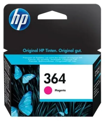 Zdjęcie produktu dla HP 364 oryginalny wkład atramentowy purpurowy, Standardowa wydajność, Purpurowy, Atrament barwnikowy, 1 szt., 300 stron(y)