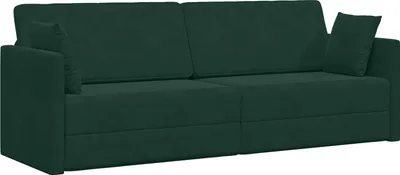 Obrázok produktu pre vidaXL Podlahová rozkladacia pohovka tmavozelená 213 x 70 x 77 cm zamat