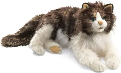 Produktbild von Folkmanis Handpuppe wuschelige Katze 2558