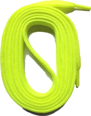 Produktbild von SNORS Schnürsenkel flach - NEONGELB - 6mm - 130cm