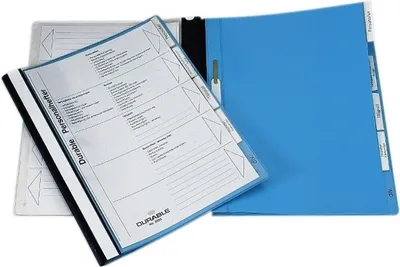 Produktbild von Personalhefter A4 mit Reiter blau Packung mit 5 Stück