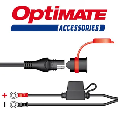 Produktbild von Schnellkontaktkabel für OptiMate, (SAE-71), Nr.1, Länge=0,5 m, ( 5A max.), Ösen M6, Sicherung 15A