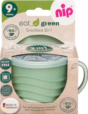 Obrázek produktu pro NIP green line svačinová krabička 2v1 1ks zelený