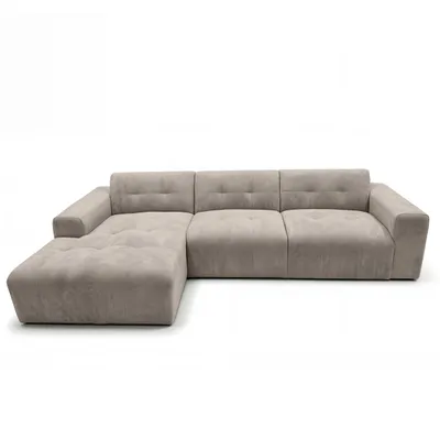 Produktbild von AX LIVING Couch in L Form Corlu Sofa Beige für Wohnzimmer 310 cm L