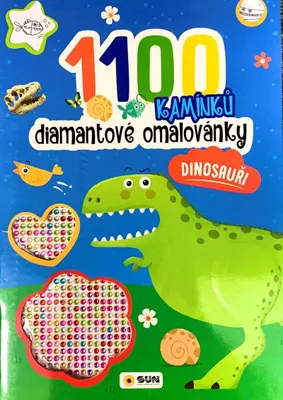 Obrázok produktu pre Diamantové omaľovánky Dinosaury - 1100 kamienkov
