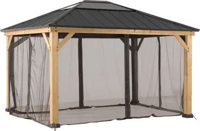Produktbild von Netz für Sunjoy Zedernholz Gazebo 393cm x 452cm