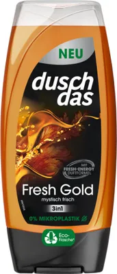 Produktbild von Duschdas fresh Gold 3 in 1 Duschgel und Shampoo mystisch frisch 225 ml
