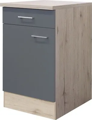 A standalone kitchen cabinet unit.