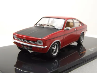 Produktbild von Ixo Models CLC490 Opel Kadett C Coupe SR 1976 rot schwarz 1:43