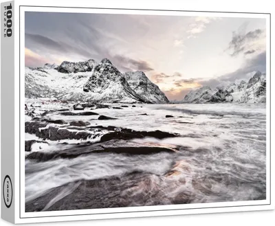 Produktbild von raxxa Premium-Puzzle "Winterlandschaft im Morgenlicht", 1000 Teile