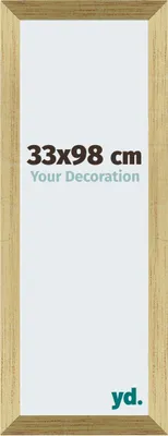 Produktbild von Bilderrahmen, 33x98 cm, Goldglanz, MDF, Mura
