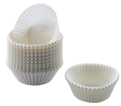 Immagine prodotto di Pirottini di carta per muffin - Carta - Bianco - Ø 7 cm - 200 pezzi