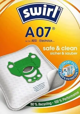 Zdjęcie produktu dla Worki do odkurzacza swirl a 07 micropor plus antyalergiczny 4 szt