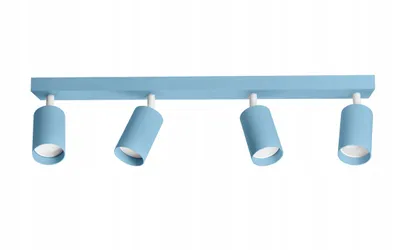 Produktbild von FKL DESIGN Home Deco Deckenlampe Deckenleuchte Kinderleuchte Kinderlampe 4-flammig GU10 Verstellbar Lampenschirm Lampe aus Serie (N975-BZ4-B)