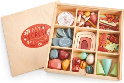 Zdjęcie produktu dla Drewniane pudełko do zabawy Tender Leaf - kreatywna zabawka Montessori dla dzieci