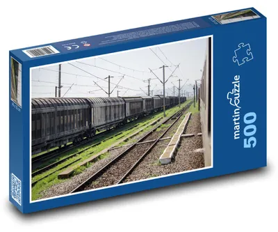 Obrázok produktu pre Puzzle 500 Nákladný vlak na koľajniciach - martinpuzzle