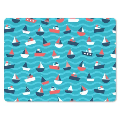 Produktbild von MuchoWow® Mauspad Mousepad Boote - Meer - Muster 40x30 cm - Mousepads - Maus Mat - Pad - Mausunterlage - Anti Rutsch