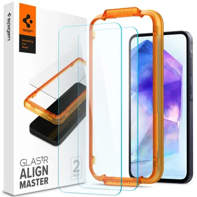 Obrázek produktu pro Spigen GLAS.tR AlignMaster, Samsung, Galaxy A35 5G (2024), Odolné proti poškrábání, Průhledná, 2 kusů