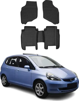 Image de 2001-2008 Honda Jazz Tapis de sol TPE noir 4 pièces