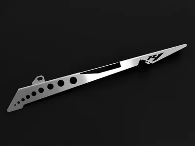 Zdjęcie produktu dla Osłona łańcucha kompatybilna z Yamaha YZF-R1 BJ 2002-03 Logo srebrne