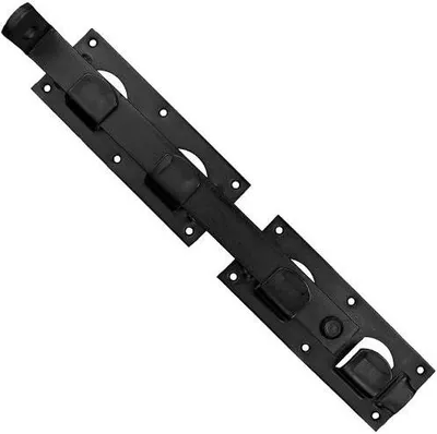 Produktbild von Doppeltür-Schloss, Blasloch, 430 mm, schwarz, Türverschluss