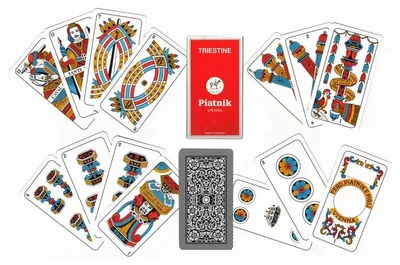 Immagine prodotto di Piatnik, 1994 - Gioco di carte "Triestine", 40 carte, colori rosso e nero