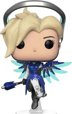 Produktbild von Funko Pop! Games: Overwatch Mercy (Cobalt) + Pop Protector