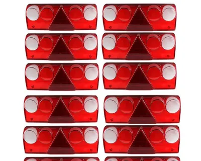 Immagine prodotto di 10x lente del fanale posteriore luce Schmitz semirimorchio camion rimorchio NUOVO