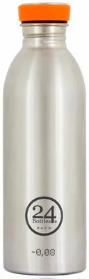 Produktbild von 24Bottles Urban Bottle, 500 ml, Tägliche Nutzung, Edelstahl, Edelstahl, Schraubdeckel, Drehen
