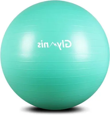 Immagine prodotto di Palla fitness Palla da ginnastica 75 cm antiscivolo con pompa rapida per allenamento yoga e fitness verde menta