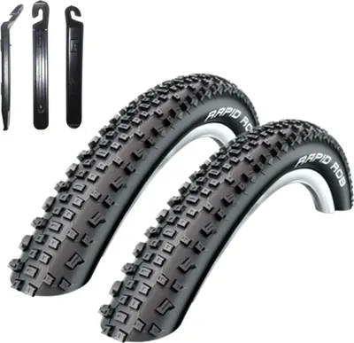 Produktbild von 2 x Schwalbe Rapid Rob Reifen 57-559 (26 x 2,25) inkl. Reifenheber