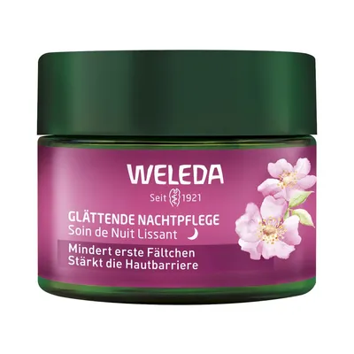 Zdjęcie produktu dla Weleda Wildrose – wygładzający krem na noc z naturalnymi olejkami roślinnymi, 40 ml