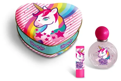 Obrázok produktu pre Cartoon Lorenay Unicorn Love Estuche Corazon Edt 50ml rúž